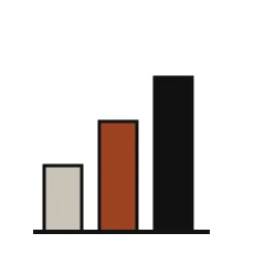 Ícone de um pequeno gráfico de barras, marcando o início do grupo de guias da Leaderboard - Score Counter
